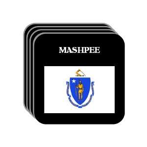  US State Flag   MASHPEE, Massachusetts (MA) Set of 4 Mini 