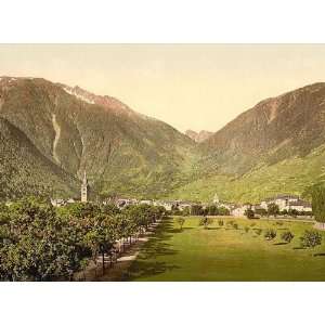  Vintage Travel Poster   Martigny and Forclay Pass Valais 