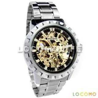 Men Automatic Kinetic Mechanical Skeleton Luxury Watch