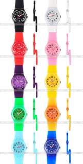 Colorful Jelly Silicone Double Wrap Long Wrist Band Girl Boy Lady Men 