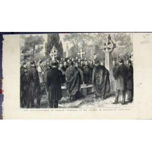  Dubiln Ireland Funeral Burke Glasnevin Cemetery 1882