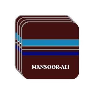  Personal Name Gift   MANSOOR ALI Set of 4 Mini Mousepad 