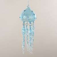 Beautiful Blue Jellyfish Glass Christmas Ornament *HOT ITEM*  