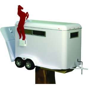  Rivers Edge Horse Trailer Mailbox with Tamper Proof 