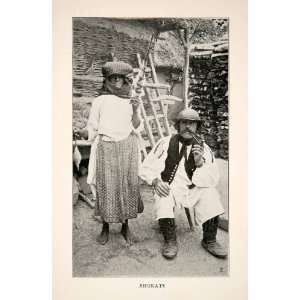  1903 Print Shokats Traditional Folk Clothing Magyarok 