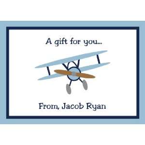  BLUE AIRPLANE GIFT ENCLOSURE CARDS 