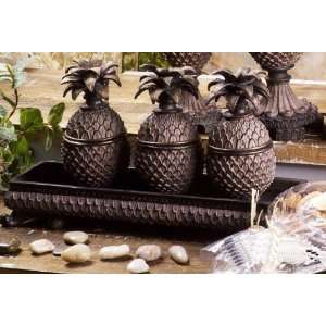  3 Piece Pineapple Shaped Jewerly Box Polyres Case Pack 6 