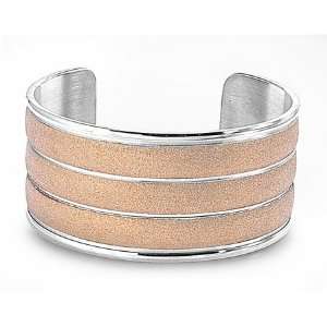  30MM Stainless Surgical Steel Rose Gold Finished Bangle 