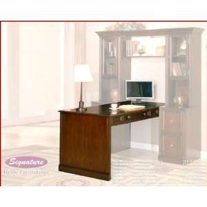  Signature Peninsula Desk in Walnut SI 343 406 Furniture 