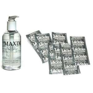 LifeStyles Premium Latex Condoms Lubricated 108 condoms Maximus 250 ml 