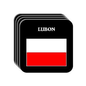  Poland   LUBON Set of 4 Mini Mousepad Coasters 
