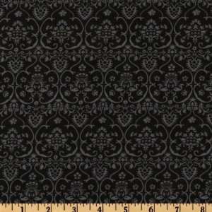  44 Wide The Daily Grind Flourish Black/Grey Fabric By 