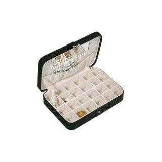 Wide Slot Jewelry Ring Display Storage Case Holds 36 Rings with Lock 