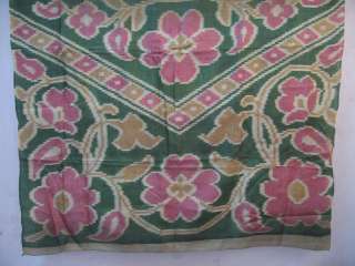 Khaki Pure Silk Vintage Antique Sari Saree Fabric Free  