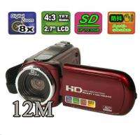 Red 2.7TFT 12.0MP HD Digital Video Camcorder Camera DV  