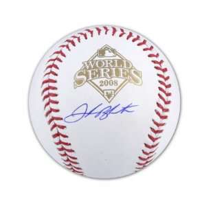 Joe Blanton Autographed Baseball  Details 2008 World Series Baseball