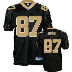  Joe Horn Black Reebok Authentic New Orleans Saints Jersey 