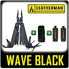 LEATHERMAN WAVE BLACK OXIDE MULTI TOOL KNIFE 830246 + MOLLE Sheath 