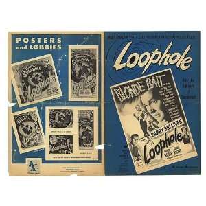  Loophole Original Movie Poster, 12 x 17 (1954): Home 