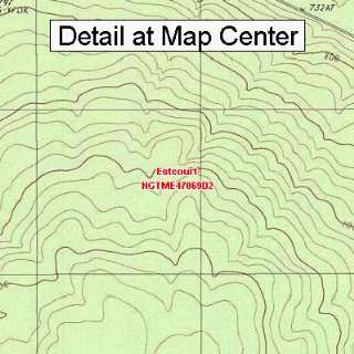  USGS Topographic Quadrangle Map   Estcourt, Maine (Folded 