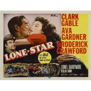 Lone Star Movie Poster (11 x 14 Inches   28cm x 36cm) (1952) Style A  
