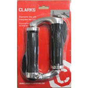  Clarks 206 Lock On Grips, 1 Pair, with Bar Ends   135mm 