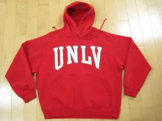   DUTY 90s vintage UNLV hoodie SWEAT SHIRT las vegas NCAA LARGE  