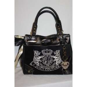  Juicy Couture Black with Rhinestones Scottie Embroidery Daydreamer 
