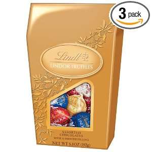 Lindt Lindor Truffles Assorted Chocolates, 6.8 Ounce Gift Boxes (Pack 