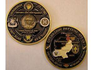 Seal Team Six Bin Laden USS Carl Vinson Challenge Coin  