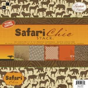  Safari Chic Paper Stack 12X12 48 Sheets [Kitchen]