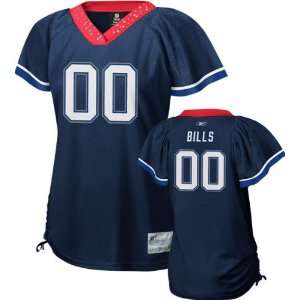  Buffalo Bills Womens Navy Team Field Flirt Jersey: Sports 
