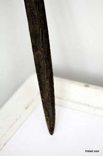 Antique Kriss Kris Dagger Knife Hard Wood Handle  