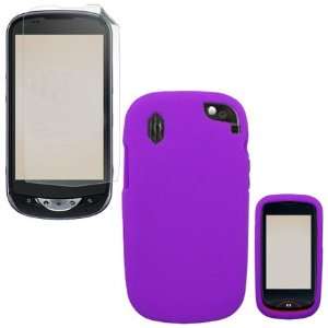iFase Brand Pantech Hotshot P8992 Combo Solid Purple Silicone Skin 