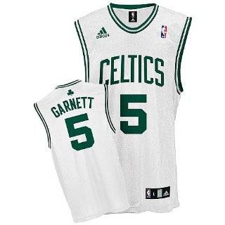 Kevin Garnett Jersey: adidas White Replica #5 Boston Celtics Jersey 