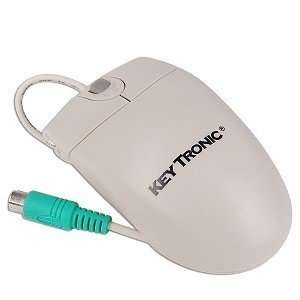  Key Tronic H2002 3 Button PS/2 Scroll Mouse (Beige 