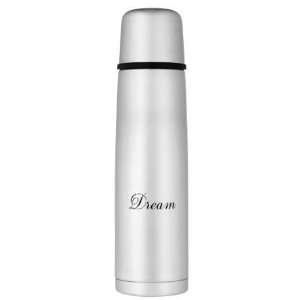   Script Dream Inspirational Word Large Thermos Bottle