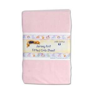  Kids Line Jersey Knit Fitted Crib Sheet   Pink: Baby