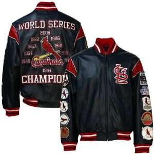 St Louis Cardinals Black World Series Champions Commemorative Jacket