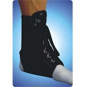  Black Vinyl Laceup Ankle Brace, Small Health & Personal 