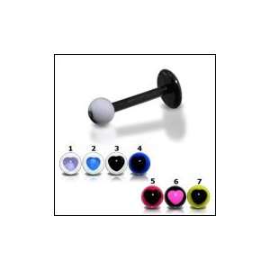    UV Labret With UV Fancy Balls Body Piercing Jewelry Jewelry