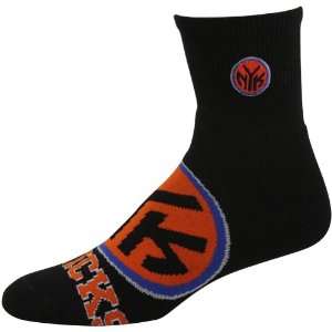  NBA New York Knicks 2012 Big Logo Sock   Black: Sports 