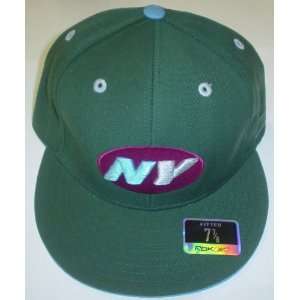  New York Jets Kolors Fitted Reebok Hat Size 7 7/8 Sports 