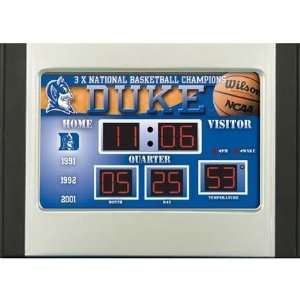  6.5x9 Scoreboard Desk Clock  Duke U