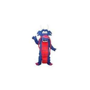  Blue Chinese Dragon Adult Mascot Costume: Everything Else