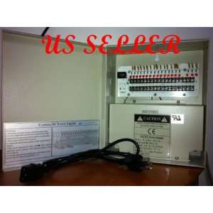   CCTV camera power supply box 18 CH 12 V DC 10A: Office Products