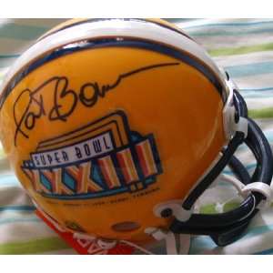 Pat Bowlen autographed Super Bowl 33 mini helmet:  Sports 