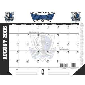  Dallas Mavericks NBA 2006 2007 Academic/School Desk Calendar 