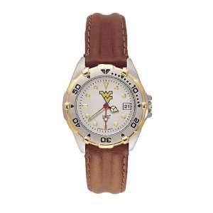 West Virginia Mountaineers Ladies NCAA All Star Watch (Leather Band 