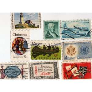  9 Vintage United States Postage Stamps: Everything Else